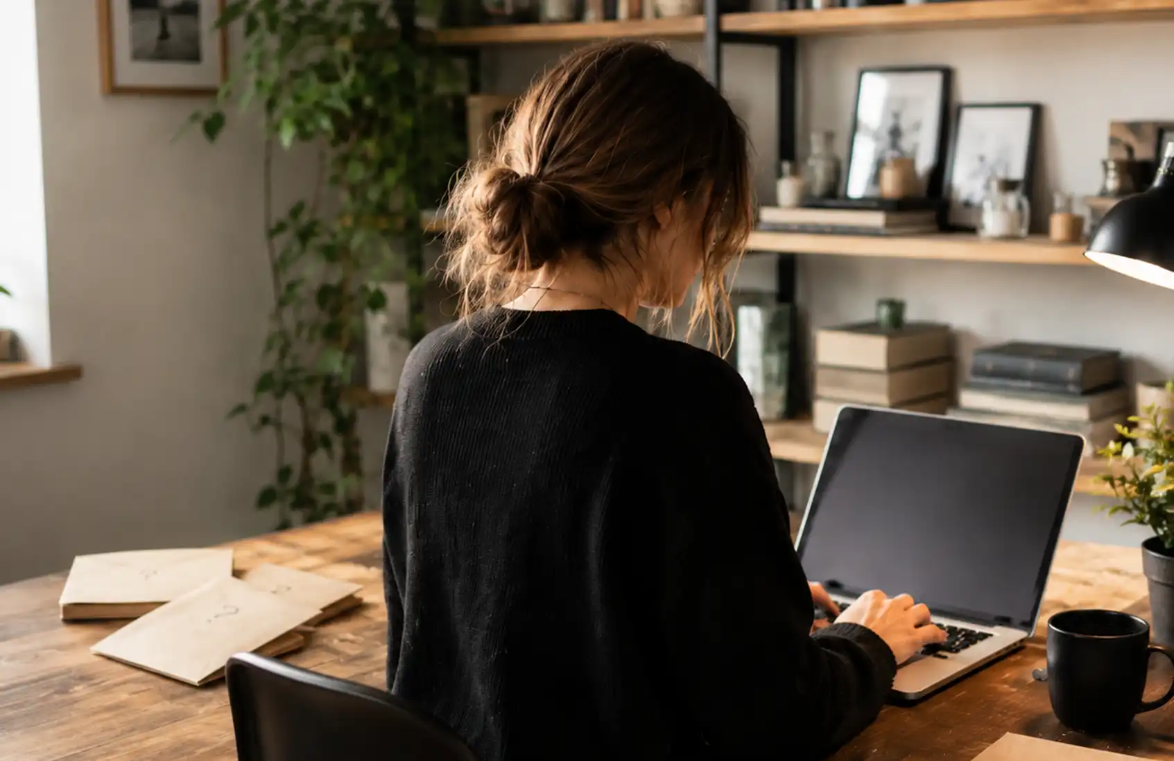 Customer writing to Magical Proxy from a bright home workspace