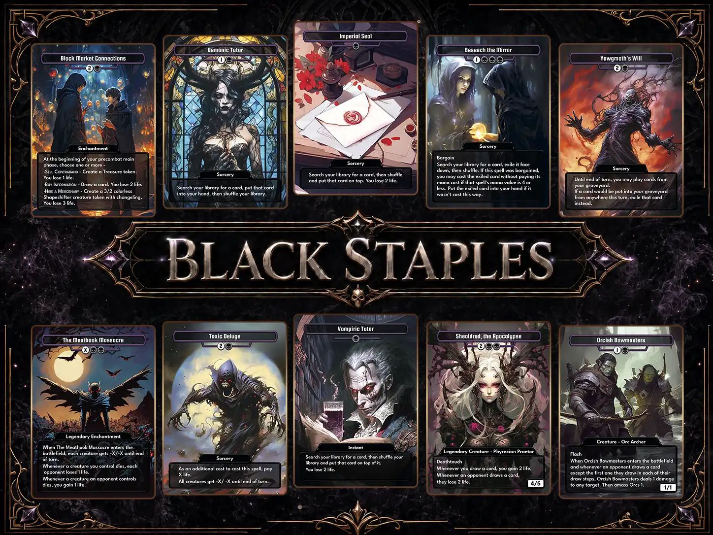 Black Staples
