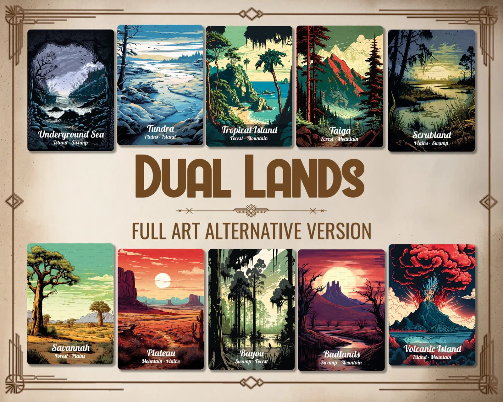 Retro Dual Lands Alternative Frame
