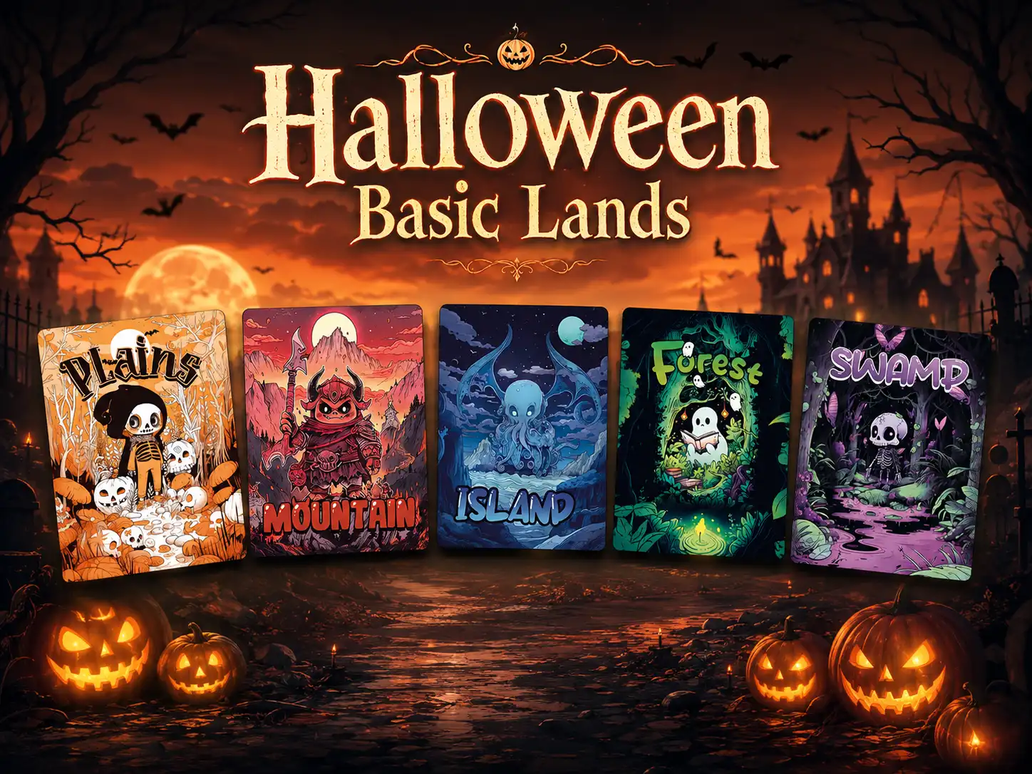 Basic Lands Halloween