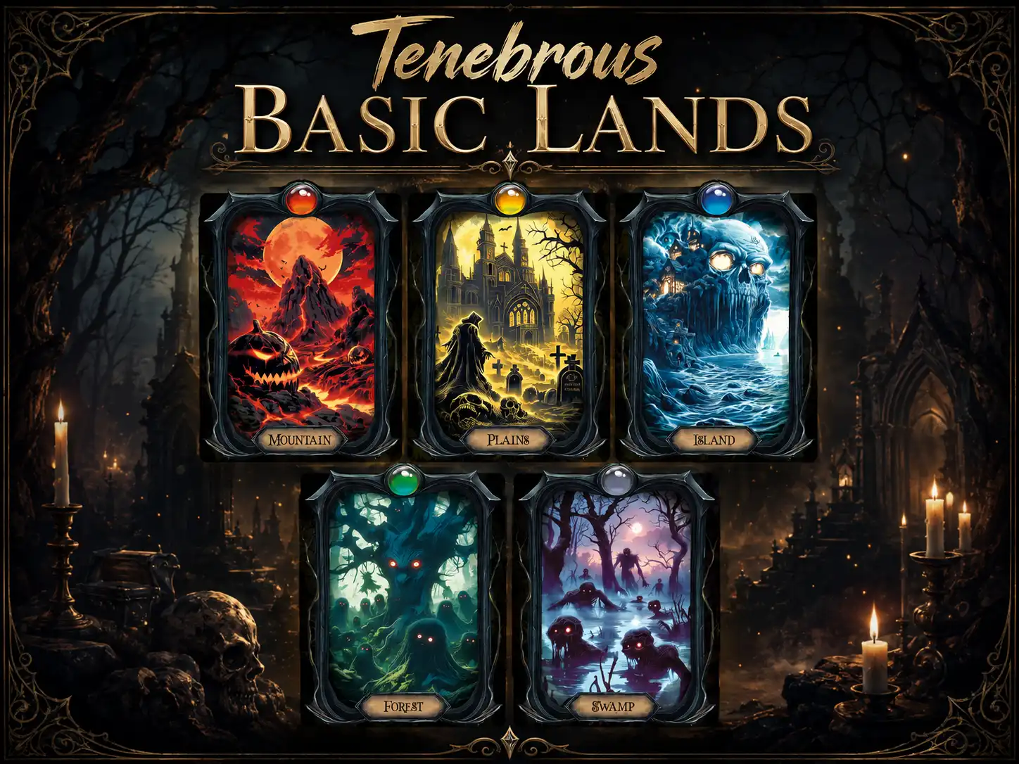 Basic Lands Tenebrous