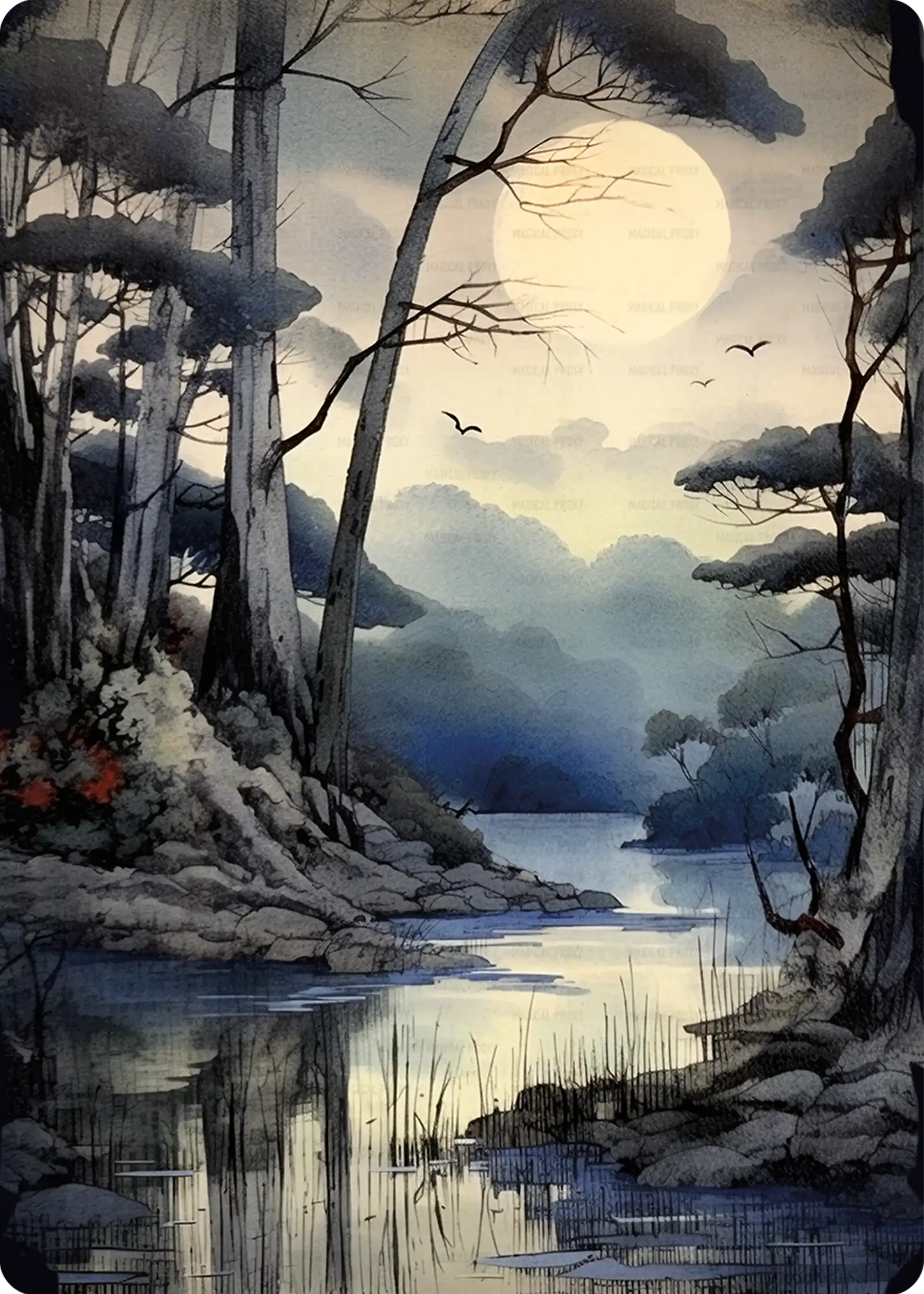 WaterColor Swamp NO FRAME